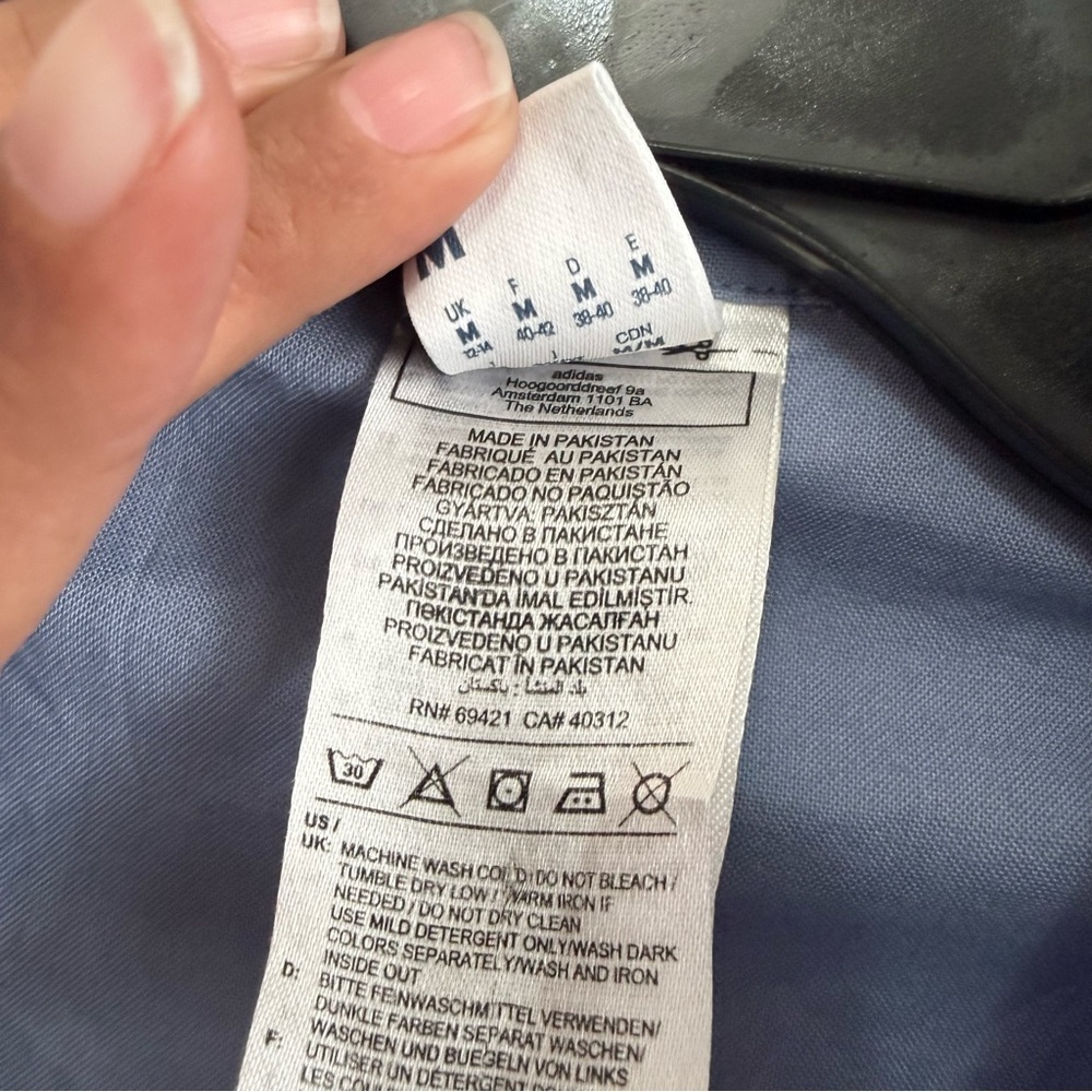 Reebok Cropped Button Down Shirt Women’s Periwinkle Blue Utility Gorpcore Y2K M - Picture 6 of 7